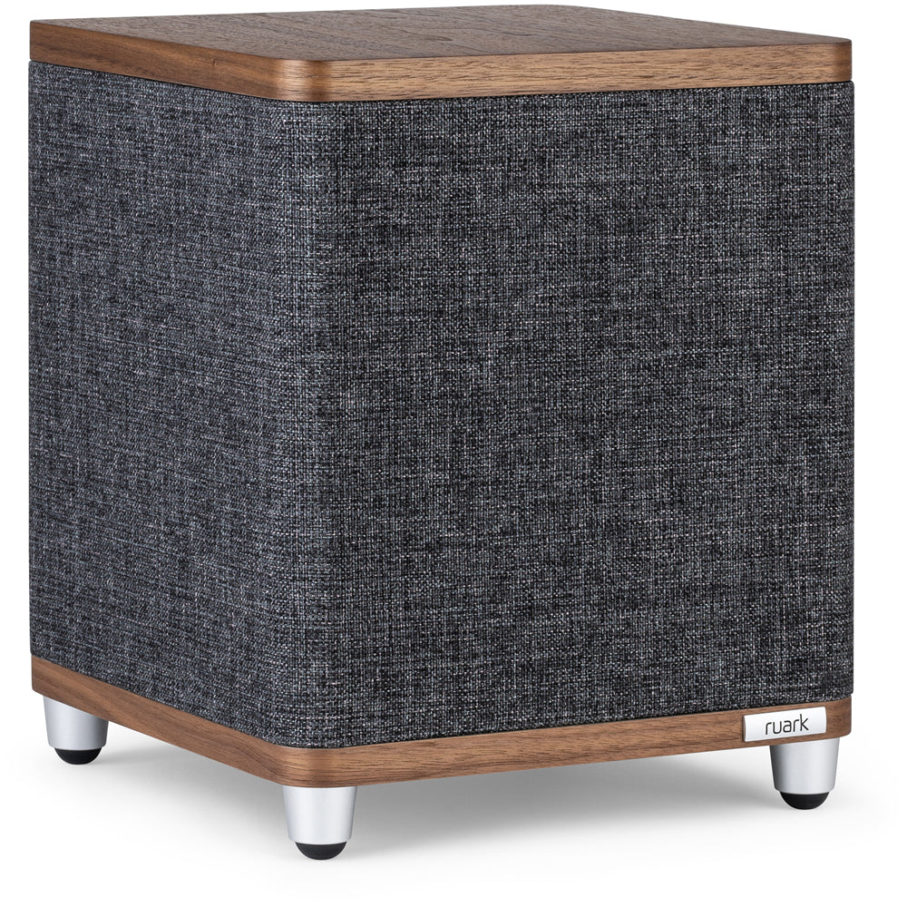 Ruark RS1 Subwoofer with MR1 MK3 Active Bluetooth Speakers Pair Rich Walnut Walnut