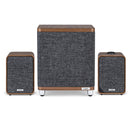 Ruark RS1 Subwoofer with MR1 MK3 Active Bluetooth Speakers Pair Rich Walnut Walnut