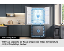 Samsung Bespoke AI RF24BB620ES9EU SpaceMax 674L Total No Frost American Fridge Freezer Silver