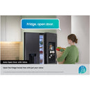 Samsung Bespoke AI RS90F66BEFEU Plumbed American Fridge Freezer with Family Hub Black