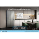 Samsung Bespoke AI RS90F66BETEU Plumbed American Fridge Freezer with Family Hub Silver