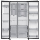 Samsung Bespoke AI RS90F66BETEU Plumbed American Fridge Freezer with Family Hub Silver