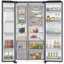 Samsung Bespoke AI RS90F66BETEU Plumbed American Fridge Freezer with Family Hub Silver