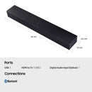 Samsung HW-B400F 2.0ch Wireless Soundbar in Titan Black 2025