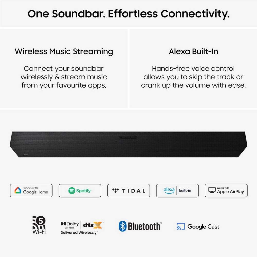 Samsung HW-Q800H Q-Series 5.1.2 Ch Dolby Atmos Soundbar with Subwoofer - Black (2026)