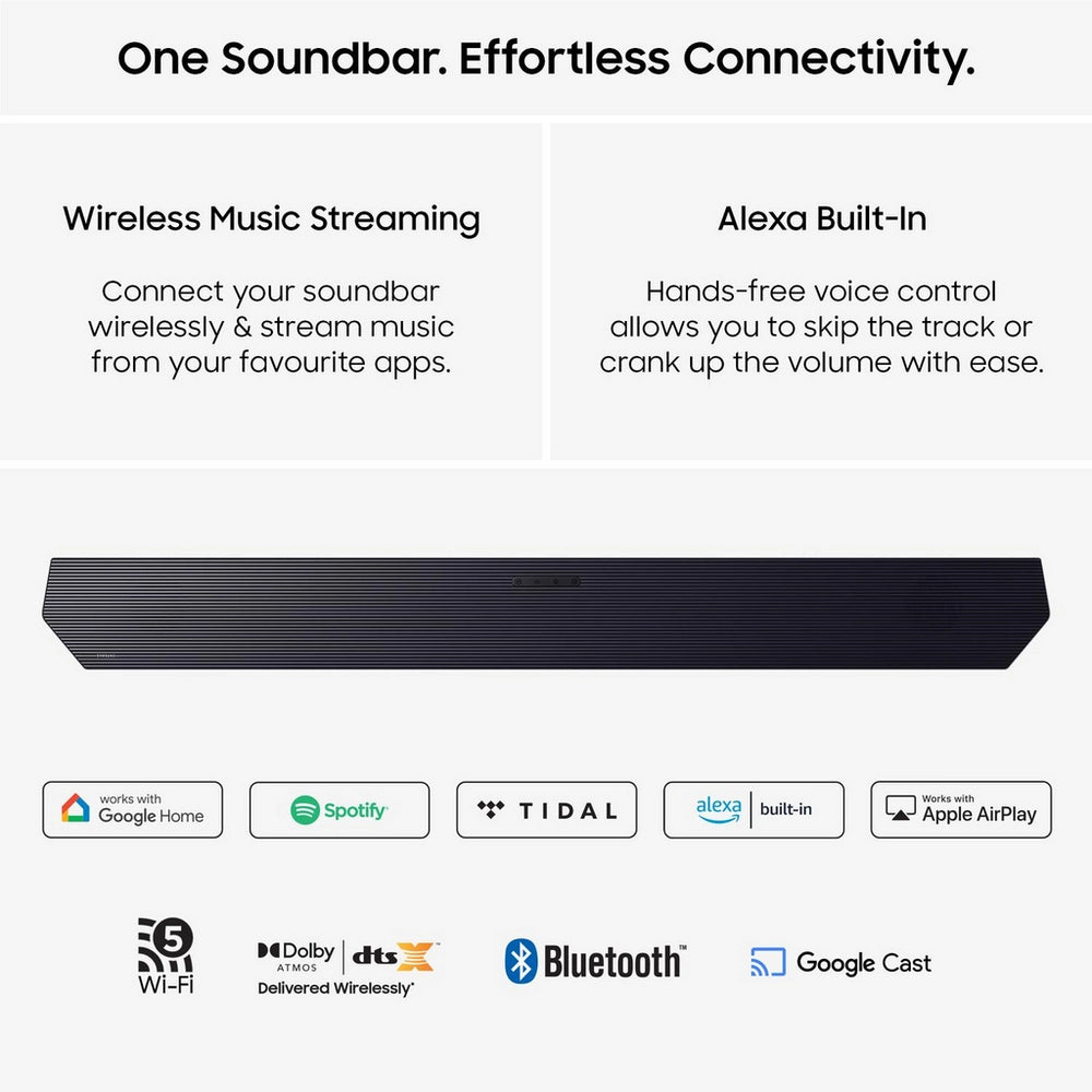 Samsung HW-Q990H Q-Series 11.1.4 Ch Dolby Atmos Soundbar with Subwoofer & Rear Speakers (2026)