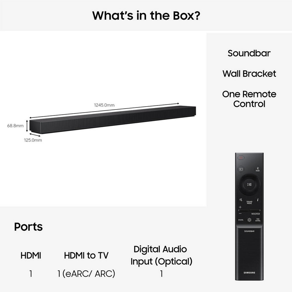 Samsung HW-QS90H Q-Series 7.1.2 Ch Dolby Atmos All-in-One Soundbar - Black (2026)