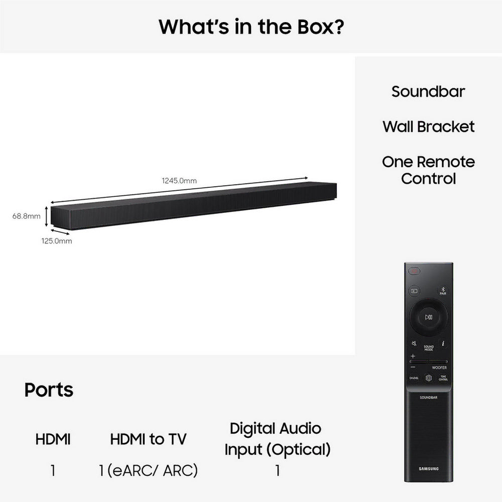 Samsung HW-QS90H Q-Series 7.1.2 Ch Dolby Atmos All-in-One Soundbar - Black (2026)