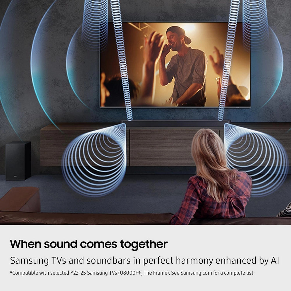 Samsung QE65QN90FATXXU 65 Inch Neo QLED QN90F 4K UHD HDR Smart AI TV with HW-Q600F 3.1.2ch Q-Series Soundbar Bundle
