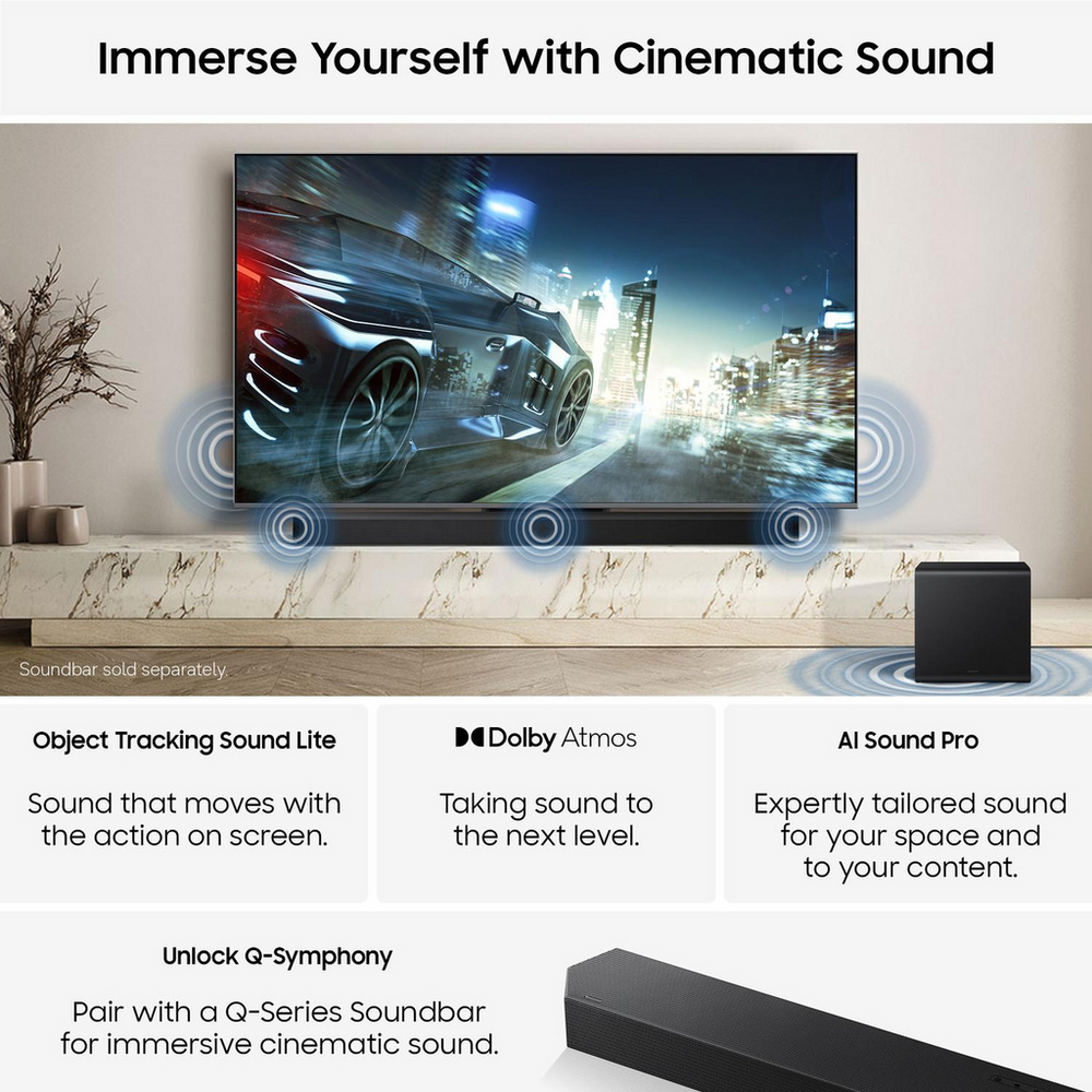 Samsung QE85QN80HAUXXU 85 Inch QN80H QLED Quantum Mini LED 4K Ultra HD HDR Smart AI TV 2026 85 Inch