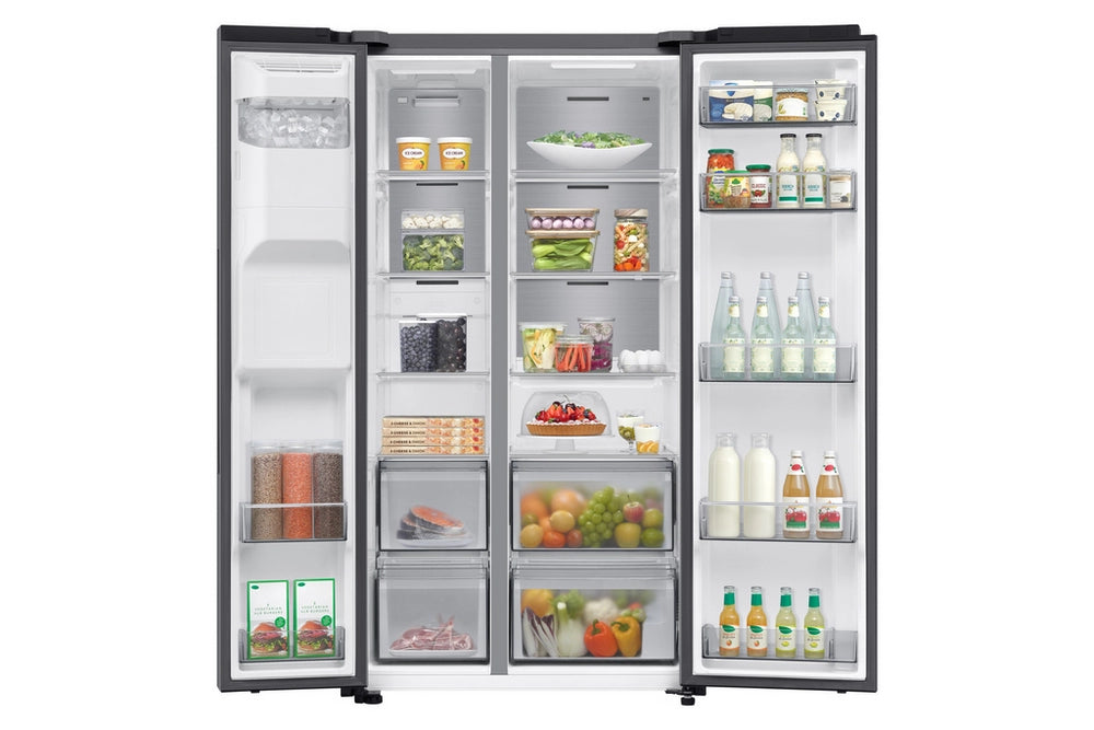 Samsung RS70F64KETEU Series 6 Bespoke AI 91cm Side by Side American Style Fridge Freezer in Silver