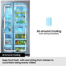 Samsung RS70F65KETEU Series 6 SpaceMax 640L American Style Smart Fridge Freezer - Silver Silver