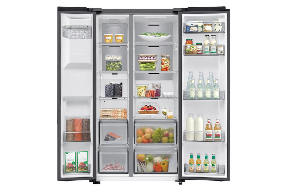 Samsung RS70F66KCTEU Series 7 Bespoke AI 91cm Side by Side American Style Fridge Freezer in Silver