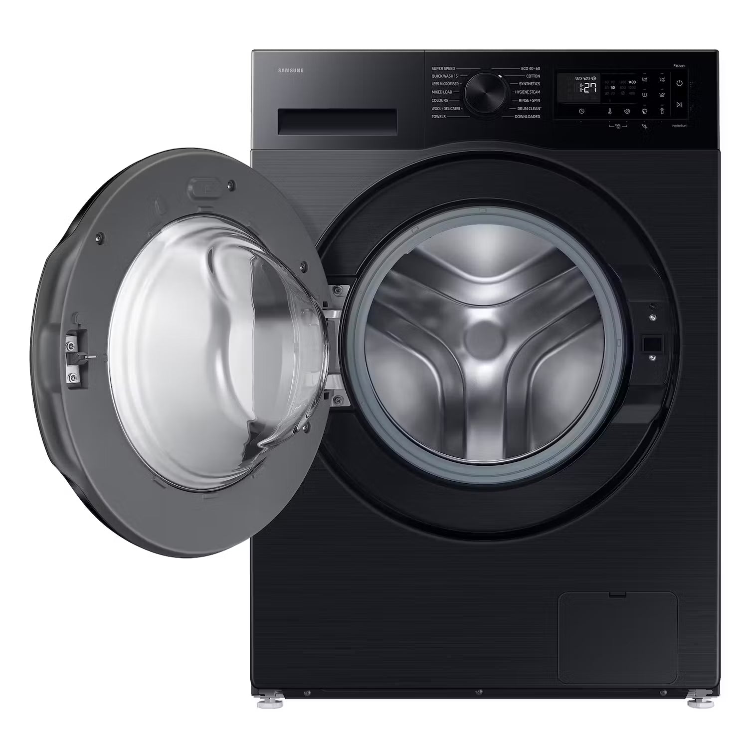 Samsung Series 5 AI Energy WW10FG5U34ABEU 10kg WiFi Connected Washing Machine with 1400 Spin Black - A Rated Black