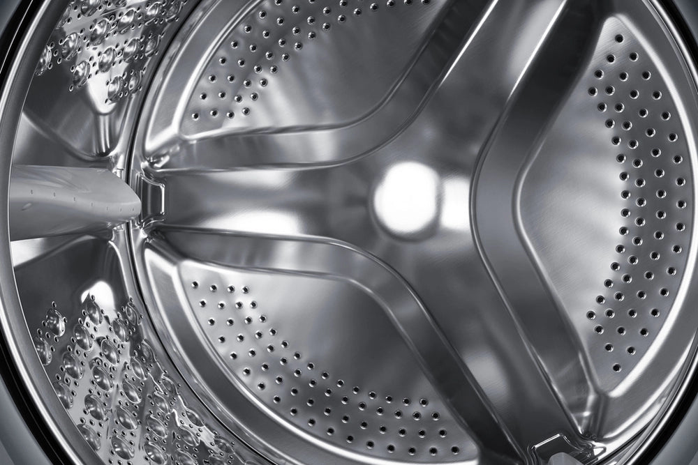 Samsung Series 5 WD90HG5U34BXEU Ecobubble AI Energy 9kg+6kg 1400 Spin Washer Dryer - Inox Inox