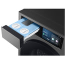 Samsung Series 9 WF90F09C4SU1 Bespoke AI Home 9kg 1400 Spin Smart Washing Machine Dark Steel