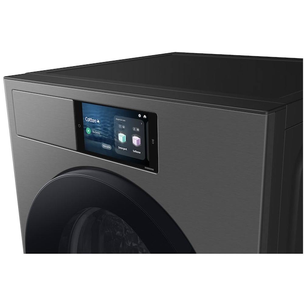 Samsung Series 9 WF90F09C4SU1 Bespoke AI Home 9kg 1400 Spin Smart Washing Machine Dark Steel