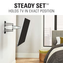 Sanus VMF720-S2 Premium Full Motion TV Wall Mount for 32-55 Inches TVs - Stainless Steel