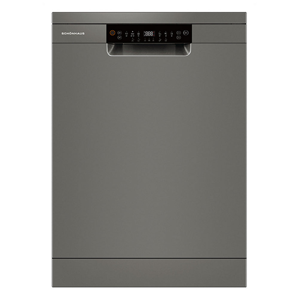 Schonhaus DWSF0115FSBG Freestanding Full Size Dishwasher Graphite with 15 Place Settings Graphite