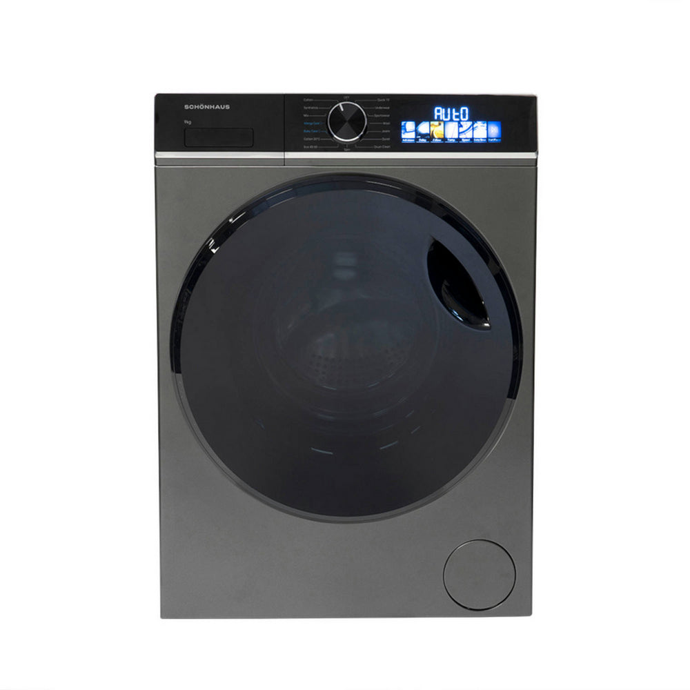 Schonhaus WMSF01914AG 9kg 1400 Spin Freestanding Washing Machine Graphite 9kg