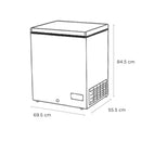 Sensis RFCHT01F137EW 69.5cm Freestanding Chest Freezer White