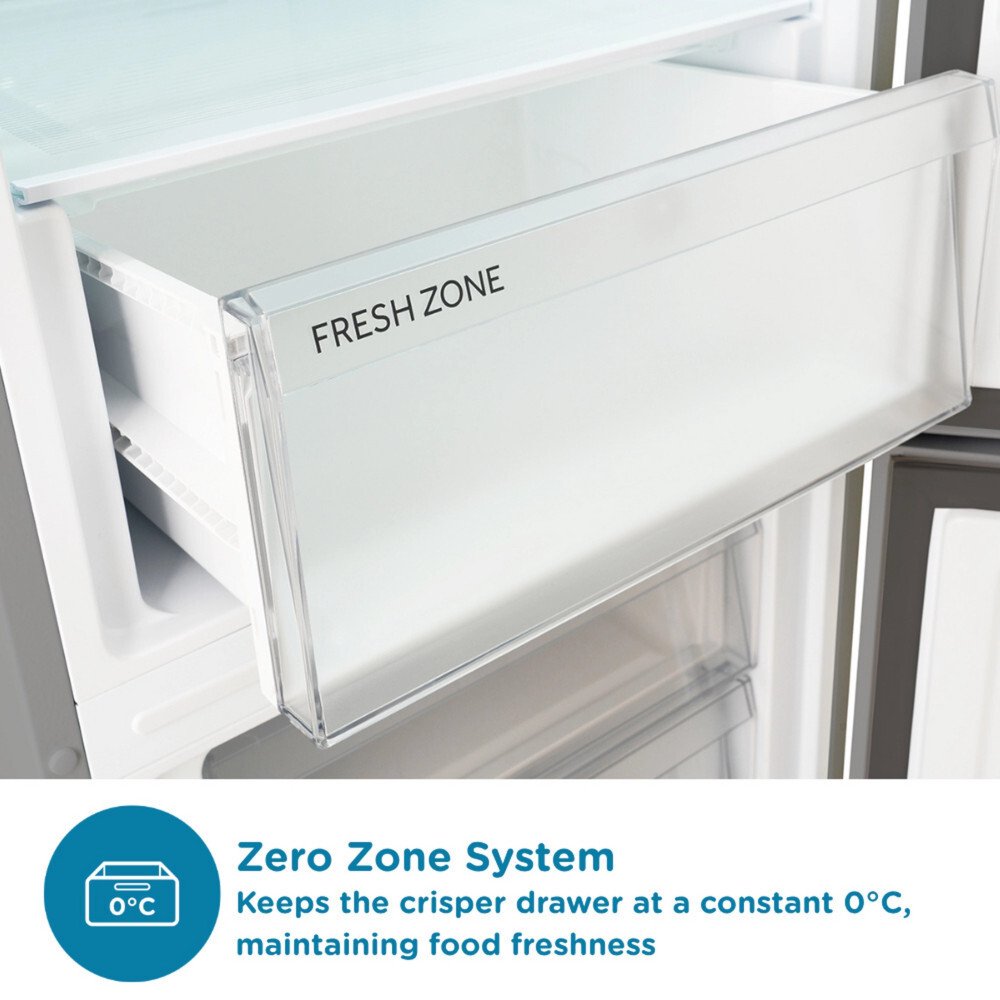 Sensis RFCMF0154ES Freestanding Total No Frost 54cm Fridge Freezer Silver