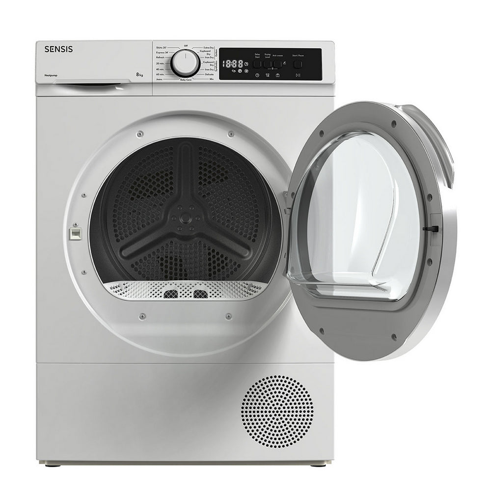 Sensis TDHF018A2W 8kg Heat Pump Tumble Dryer White 8kg