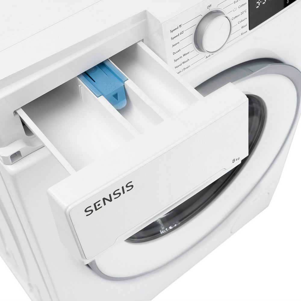Sensis WMF01814AW 8kg 1400 Spin Washing Machine White 8kg