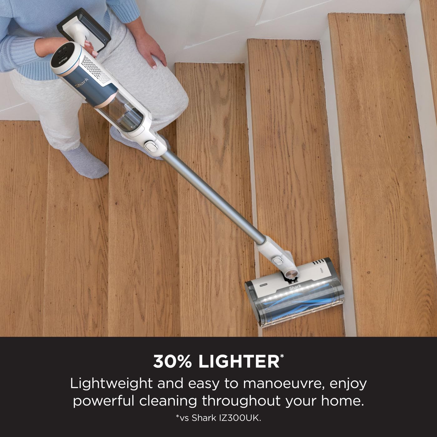 Shark BU3521UK Cordless Stick Vacuum Cleaner with Auto-Empty System White CLEARANCE
