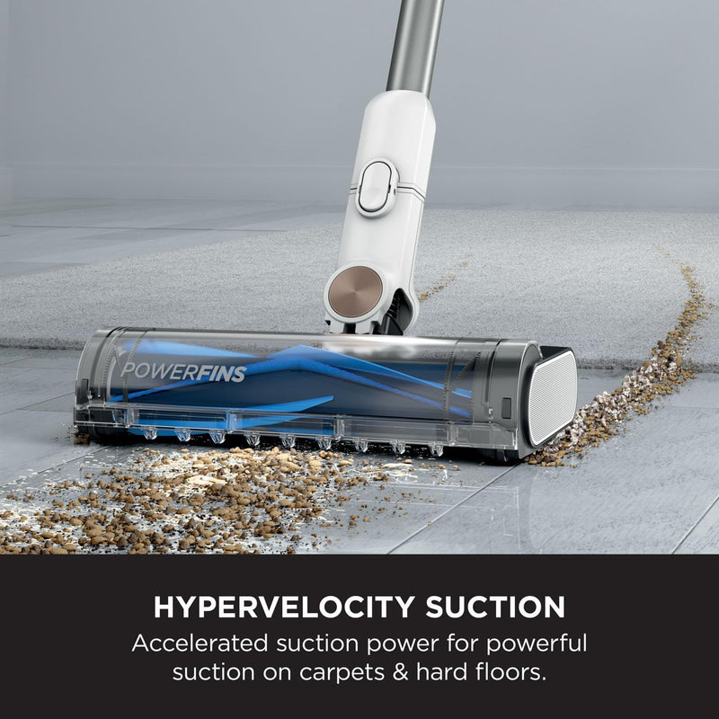 Shark BU3521UK Cordless Stick Vacuum Cleaner with Auto-Empty System White CLEARANCE