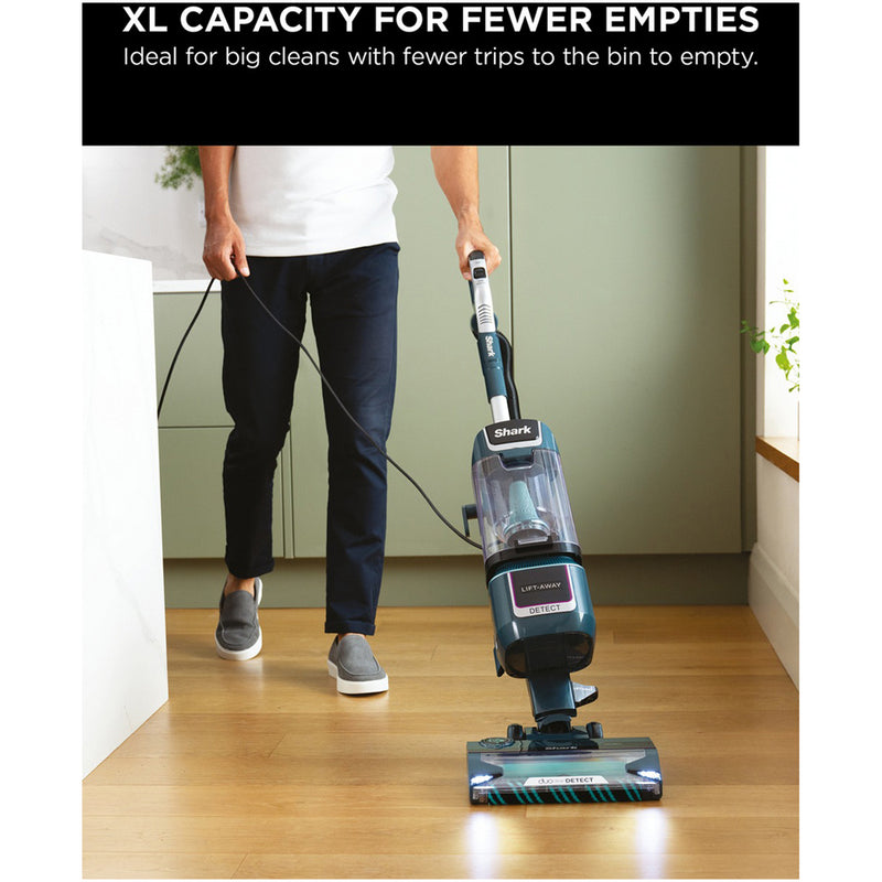 Shark Detect XL Pet Pro Corded Upright Vacuum Cleaner with Anti Hair Wrap Plus LA791UKT - Adriatic Teal Silver