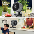 Shark FA150UK FlexBreeze TableMate Indoor to Outdoor High Velocity Tabletop Fan - Winter Fog