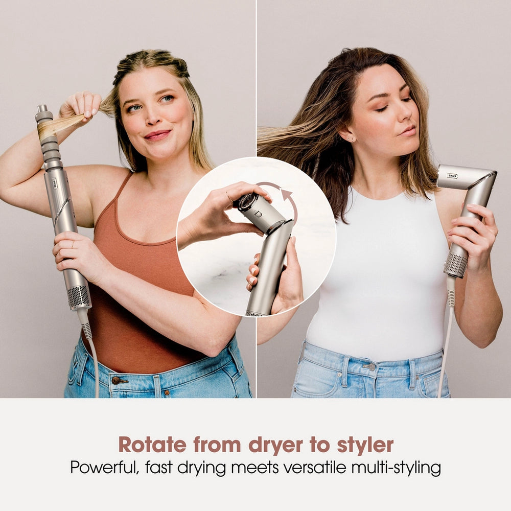 Shark FlexStyle HD426SLUK Air Styler and Hair Dryer for Straight & Wavy Hair - Stone