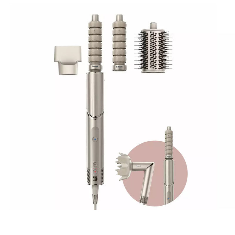 Shark FlexStyle HD426SLUK Air Styler and Hair Dryer for Straight & Wavy Hair - Stone