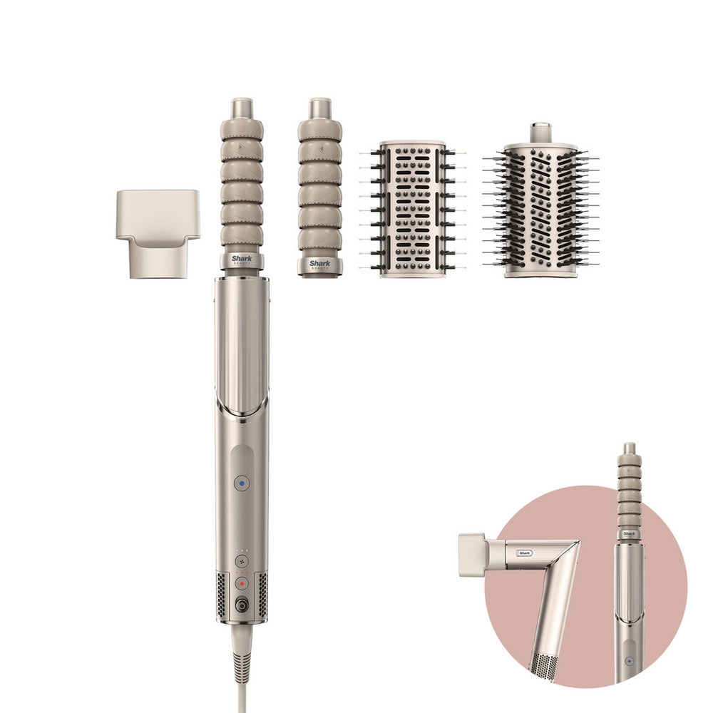 Shark FlexStyle HD436SLUK 4 in 1 Air Styler and Hair Dryer for Straight & Wavy Hair - Stone