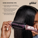 Shark Glossi HT302UKPK 2-in-1 Hot Brush and Air Glosser Brush Lychee