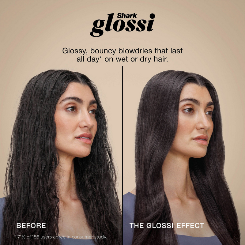 Shark Glossi HT302UKPK 2-in-1 Hot Brush and Air Glosser Brush Lychee