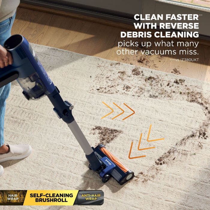 Shark IA1241UKT Phoenix Power Detect Light Cordless Pet Vacuum up to 60 Minutes Run Time Ultramarine