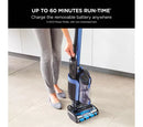 Shark ICZ300UKT Anti Hair Wrap Cordless Upright Vacuum Cleaner with PowerFins Powered Life Away and TruePet Up To 60 min run time Blue