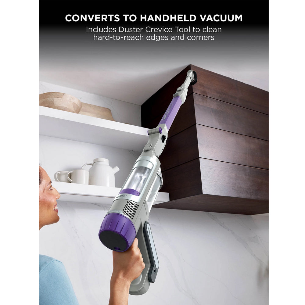 Shark IP1251UK PowerDetect Cordless Stick Vacuum Cleaner up to 70 Minutes Run Time - Purple/Grey