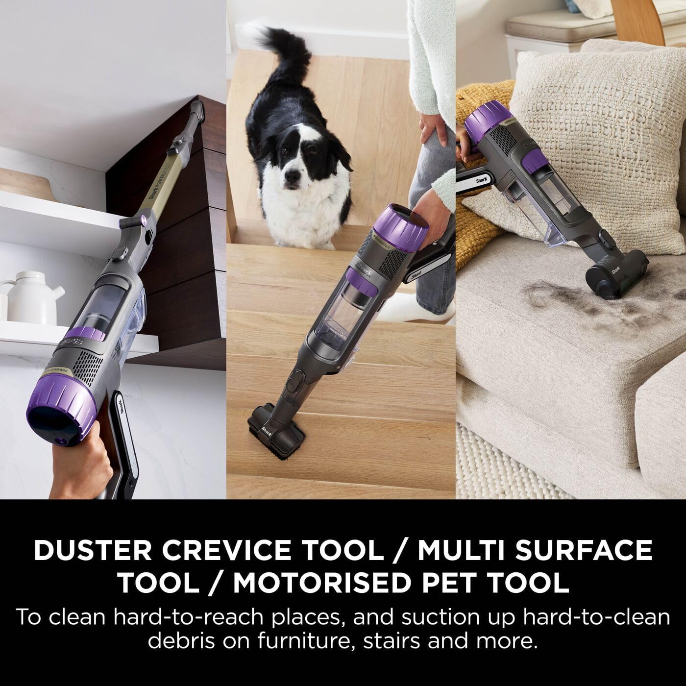 Shark IP3251UKT PowerDetect Clean and Empty Cordless Pet Vacuum Cleaner up to 70 Minutes Run Time Java Grey - Clearance