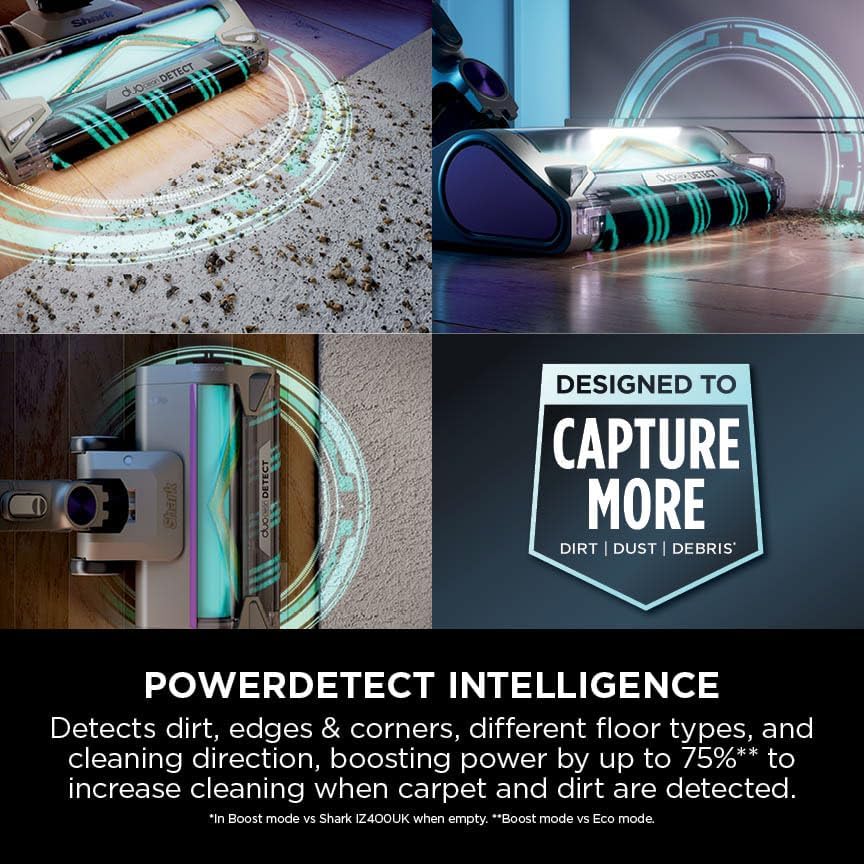 Shark IP3251UKT PowerDetect Clean and Empty Cordless Pet Vacuum Cleaner up to 70 Minutes Run Time Java Grey - Clearance