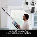 Shark IZ380UKT PowerPro Pet Cordless Stick Vacuum Cleaner with Anti Hair Wrap and Floor Detect - Up To 50 Minutes Run Time Java Metallic