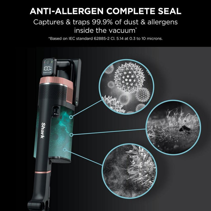 Shark IZ400UK Stratos Anti Hair Wrap Plus Cordless Stick Vacuum Cleaner Charcoal Grey and Rose Gold - CLEARANCE
