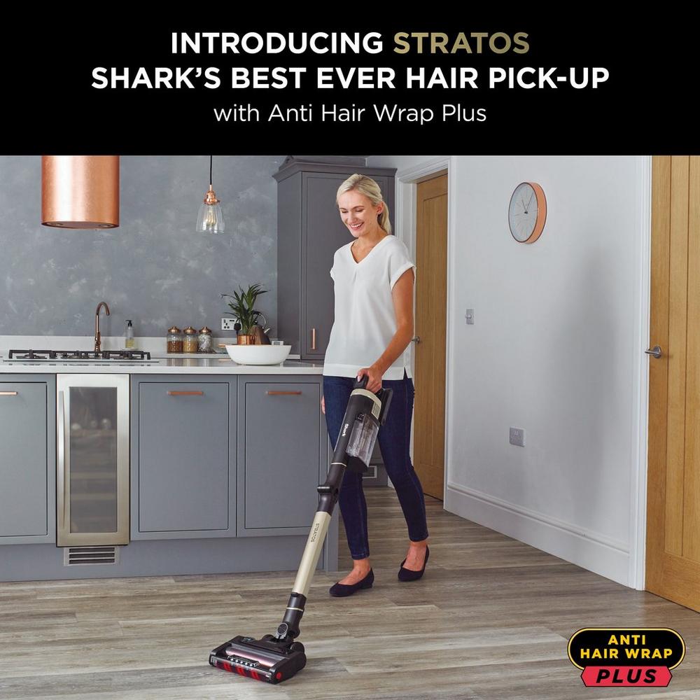 Shark IZ400UKT Stratos Cordless Stick Vacuum Cleaner - Pet Pro Model - 60 Minutes Run Time Copper Clearance