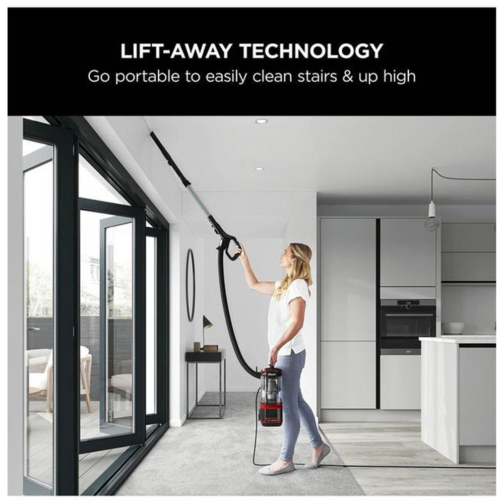 Shark® NV602UKT Classic Lift-Away™ Upright Vacuum Cleaner Pet Model Pedal Red Red