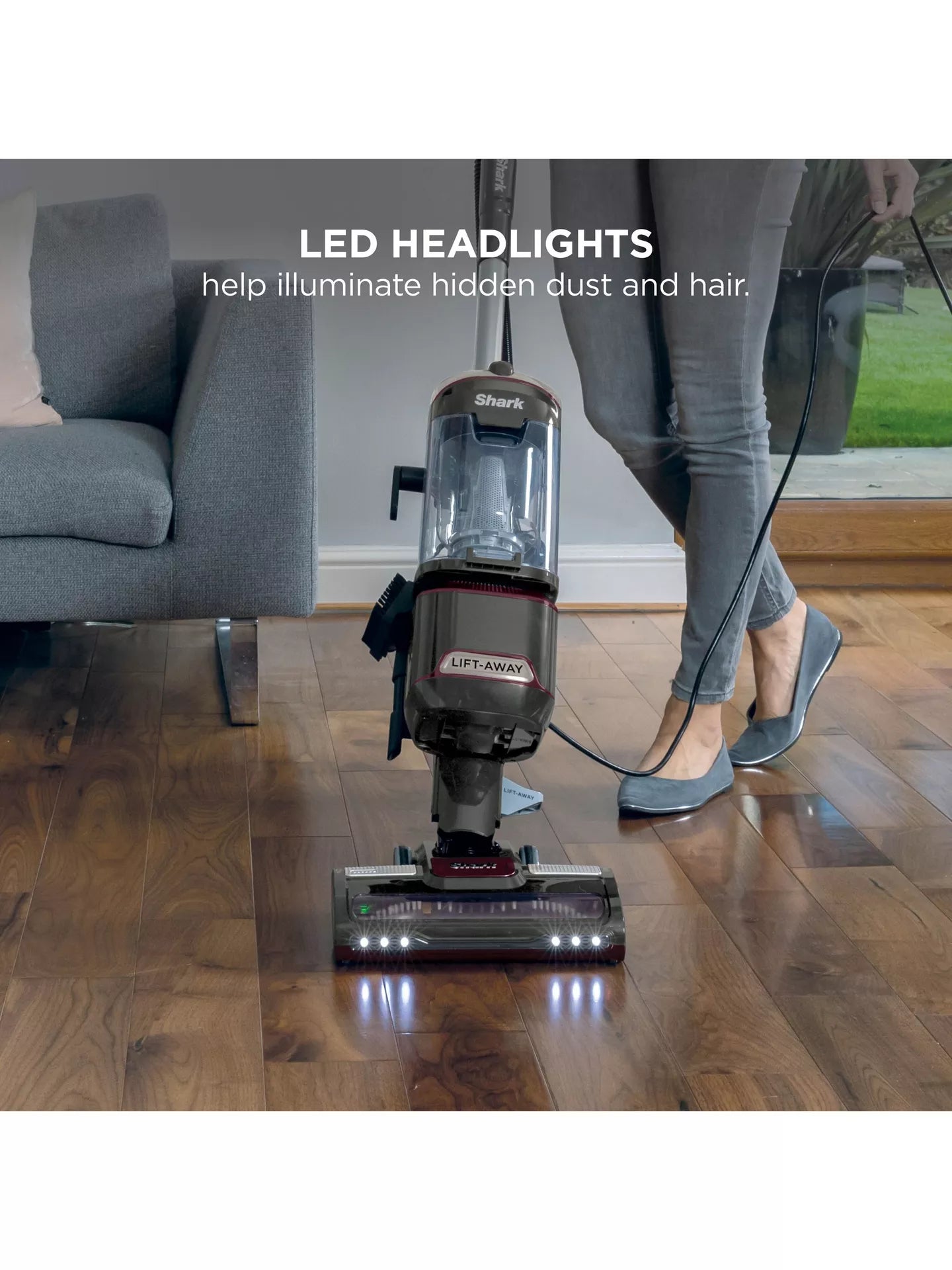 Shark NV603UKT Classic Pet LiftAway Corded Bagless Upright Vacuum Cleaner - Grey & Plum