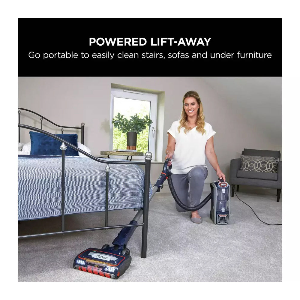 Shark NZ801UKT Anti Hair Wrap Upright Vacuum Cleaner with Powered Lift-Away TruePet Deep Navy and Orange Clearance