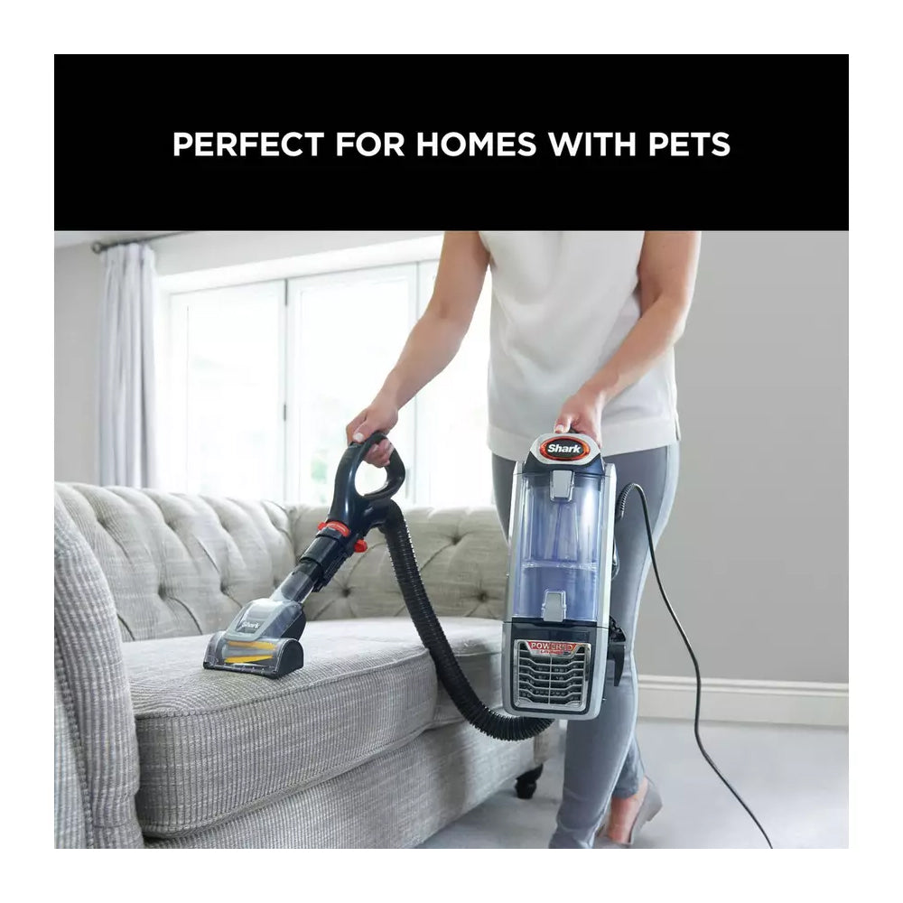 Shark NZ801UKT Anti Hair Wrap Upright Vacuum Cleaner with Powered Lift-Away TruePet Deep Navy and Orange Clearance