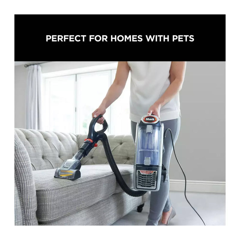 Shark NZ801UKT Anti Hair Wrap Upright Vacuum Cleaner with Powered Lift-Away TruePet Deep Navy and Orange Clearance